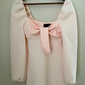 ASOS Design | long sleeve mini dress with bow: new, unworn